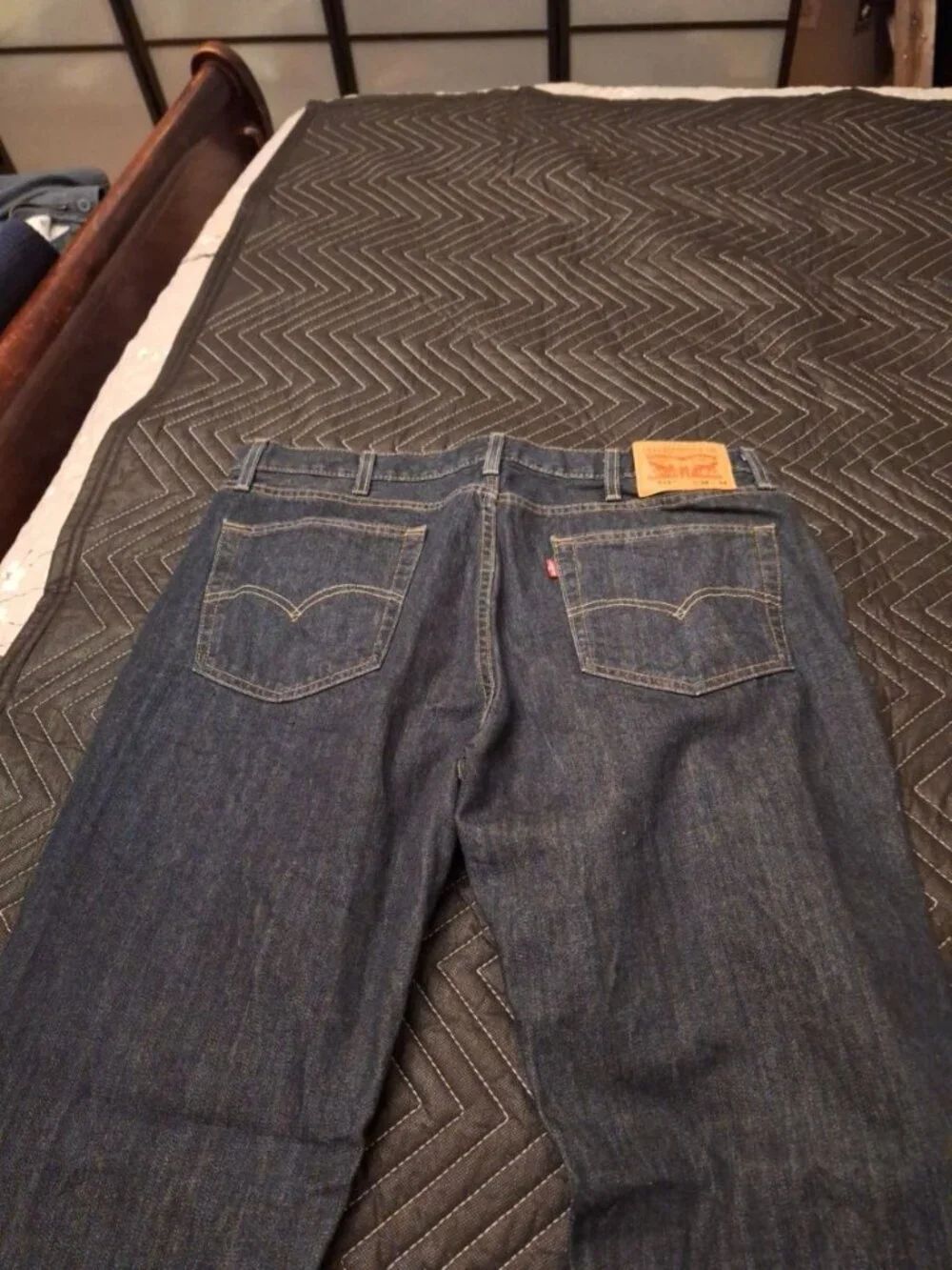 Levi’s 514 Straight Fit Jeans Men’s W38 L34 Blue Denim Regular Fit Pants